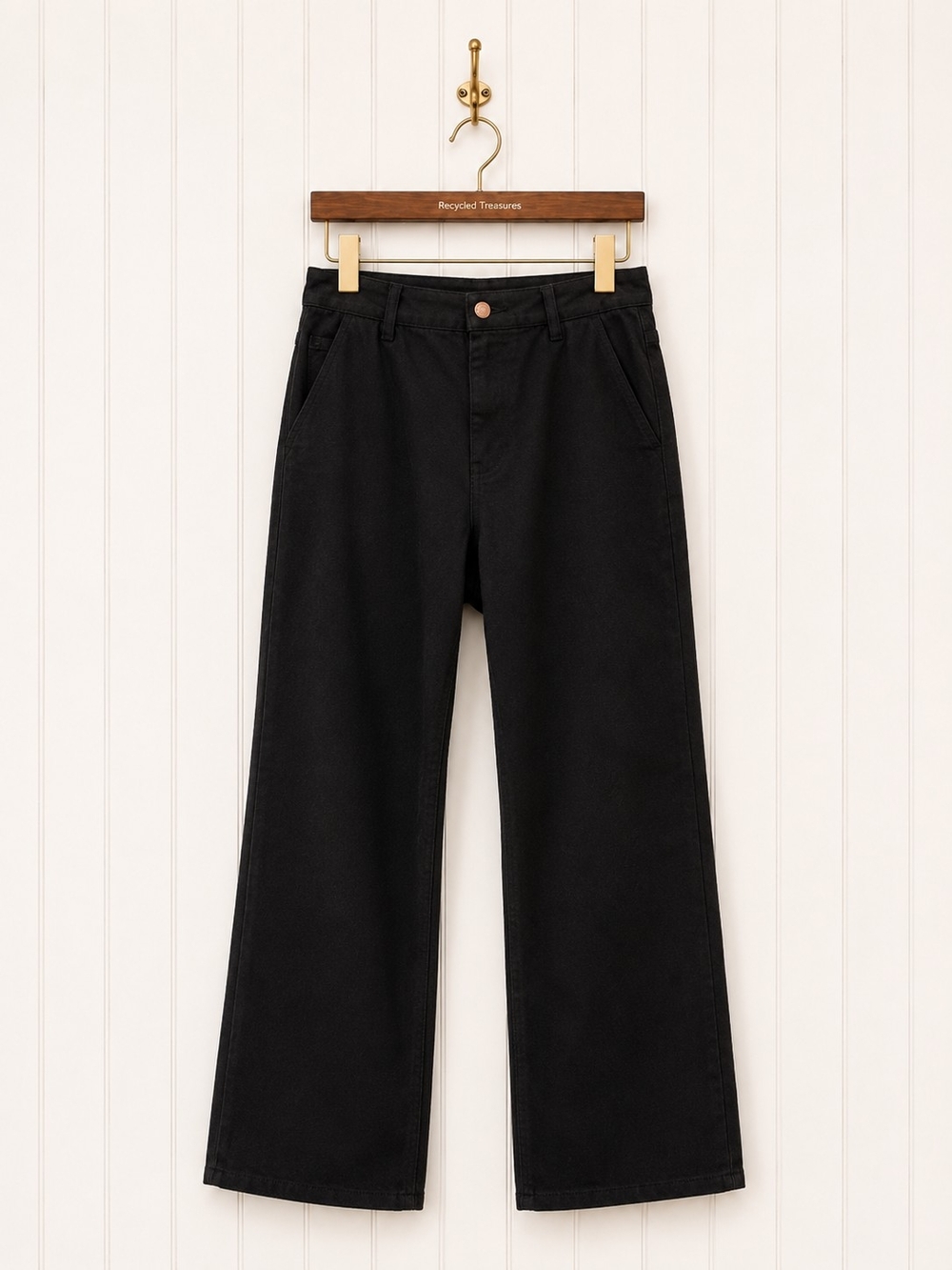 Men's Wrangler Black Wide-Leg Jeans